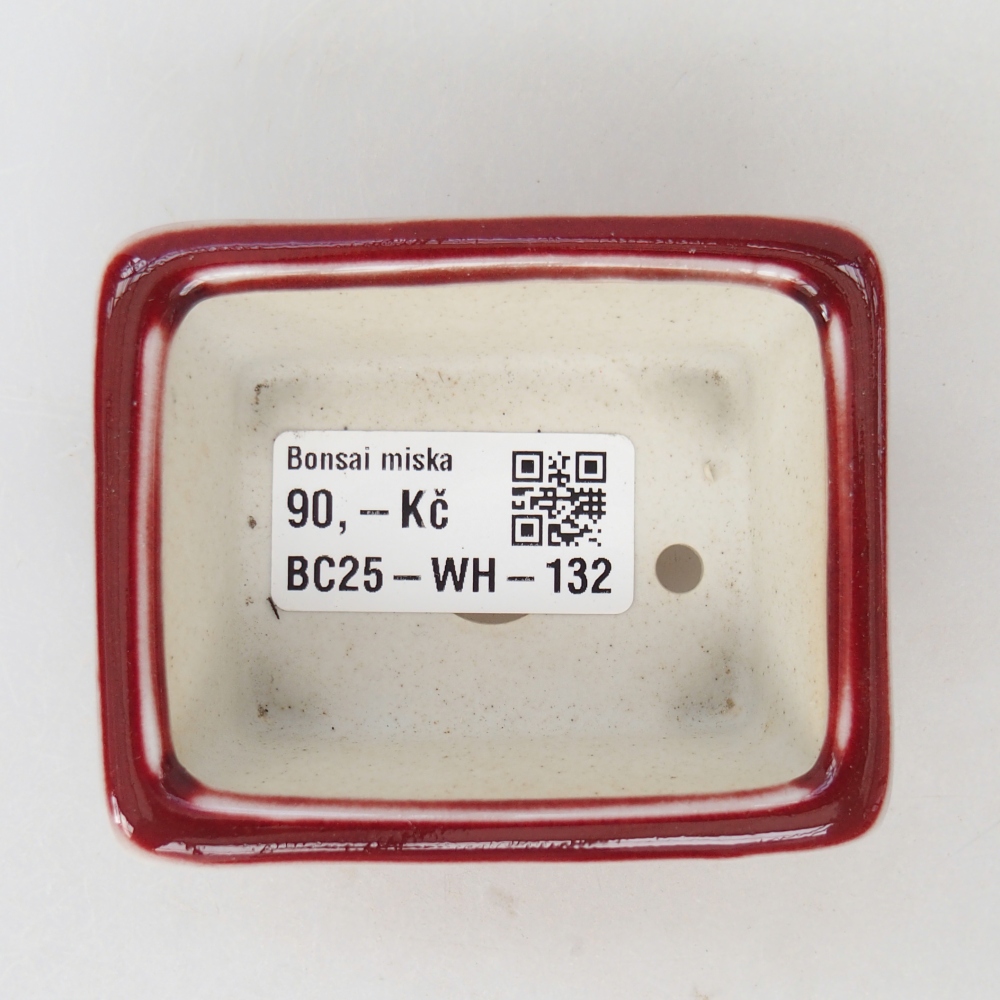 Mini bol bonsaï 7,5 x 6,5 x 3,5 cm, couleur rouge