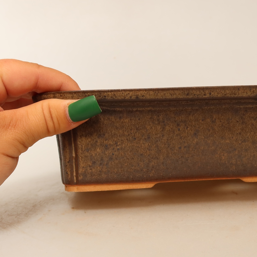 Bol en céramique  20 x 15,5 x 5,5 cm, couleur marron