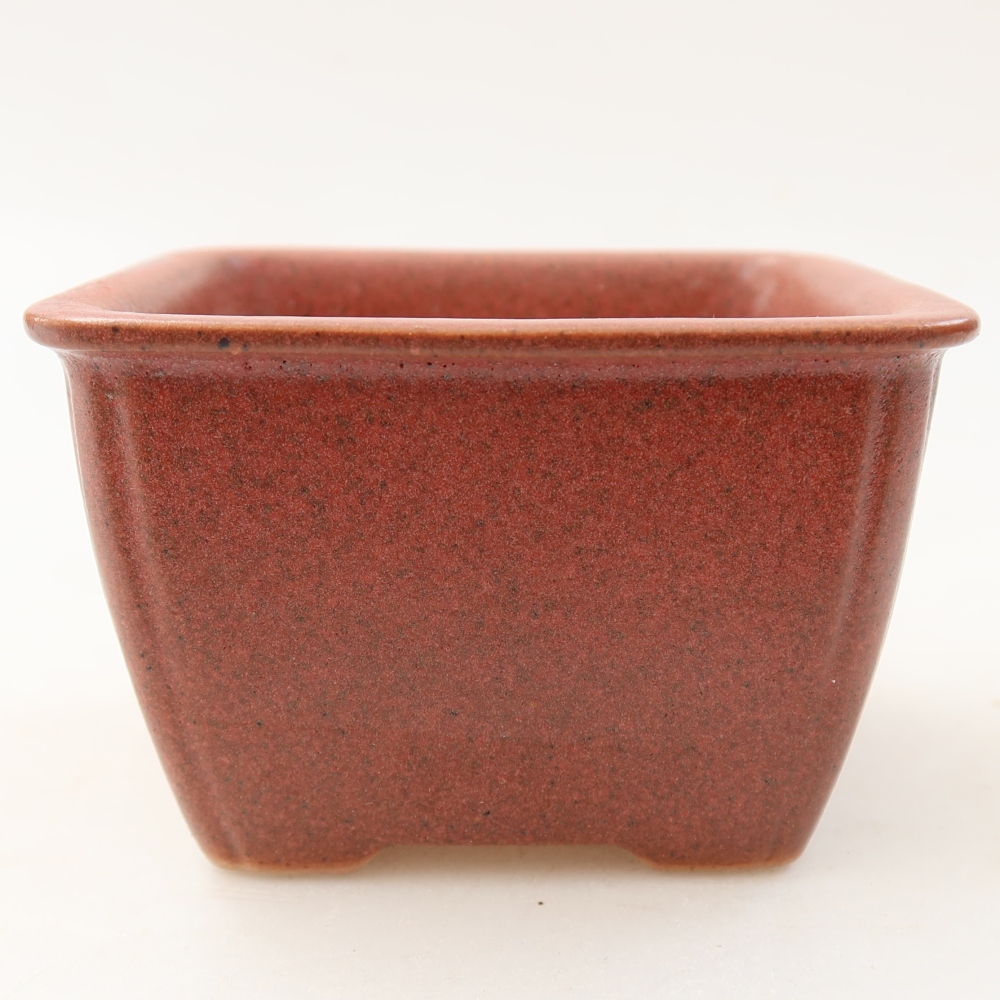 Bol à bonsaï en céramique 8,5 x 8,5 x 5,5 cm, rose