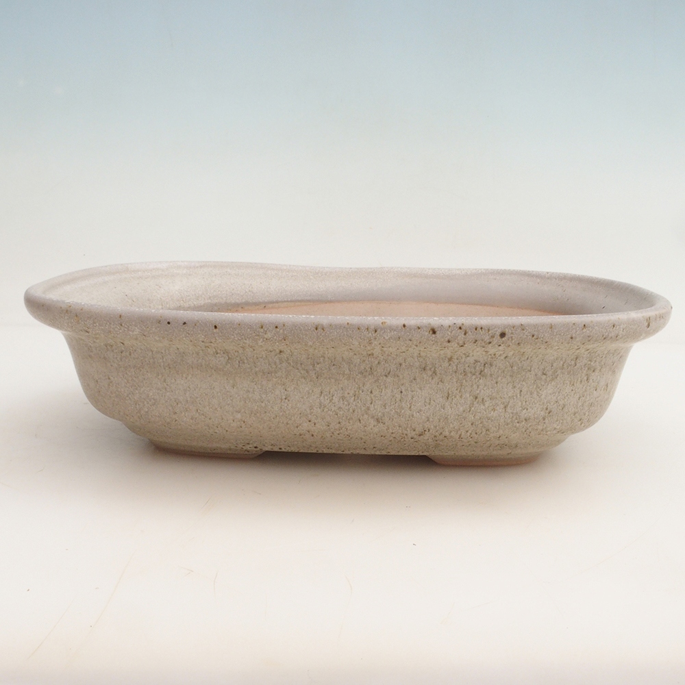 Bol bonsaï + soucoupe H25 - 23 x 17 x 5,5 cm - beige