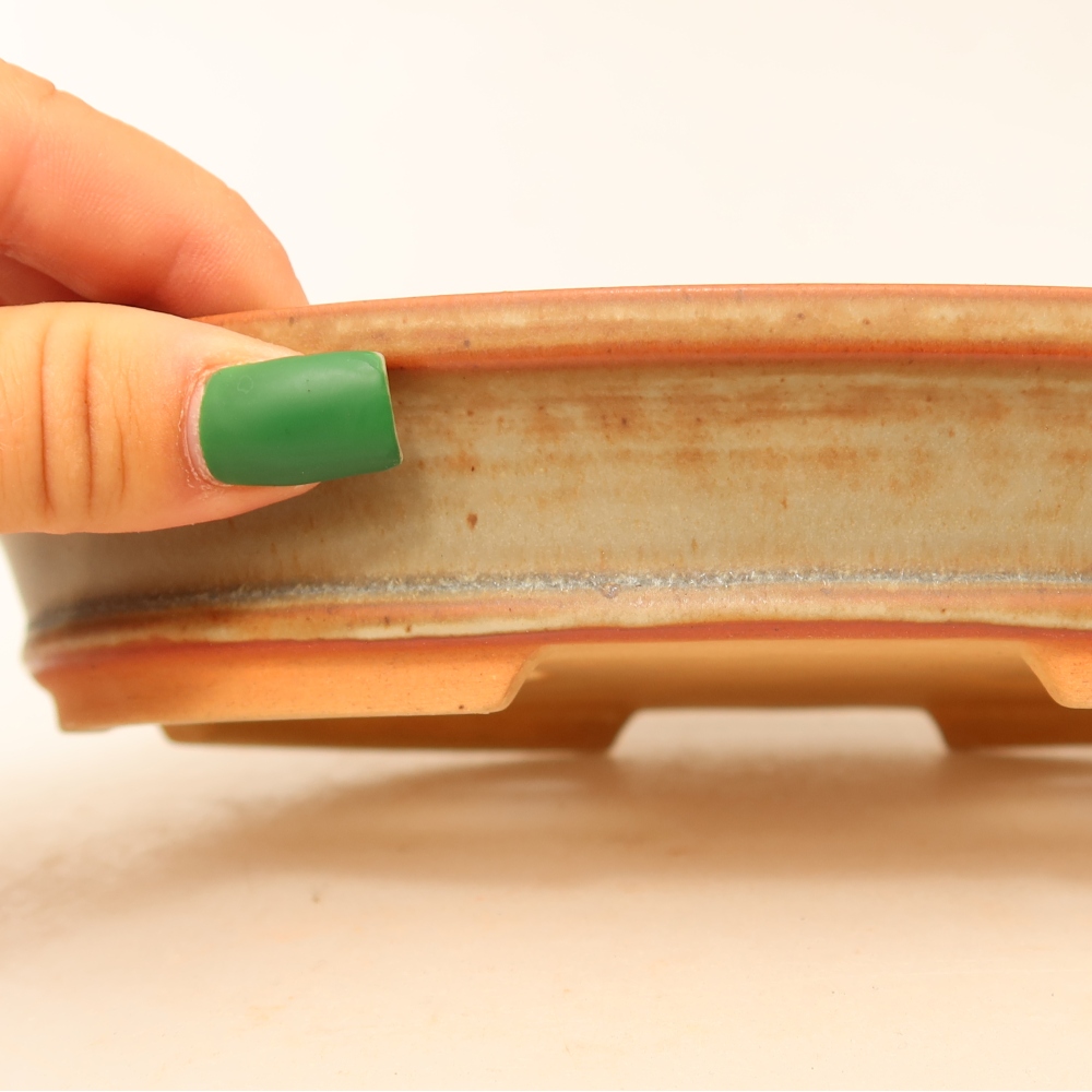Bol en céramique  21 x 14,5 x 3,5 cm, couleur beige