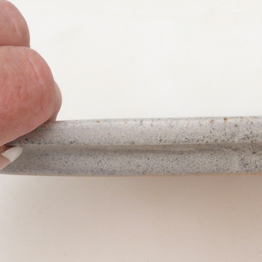 Soucoupe ovale Bonsaï S - 20 x 16,5 x 1,5 cm - beige