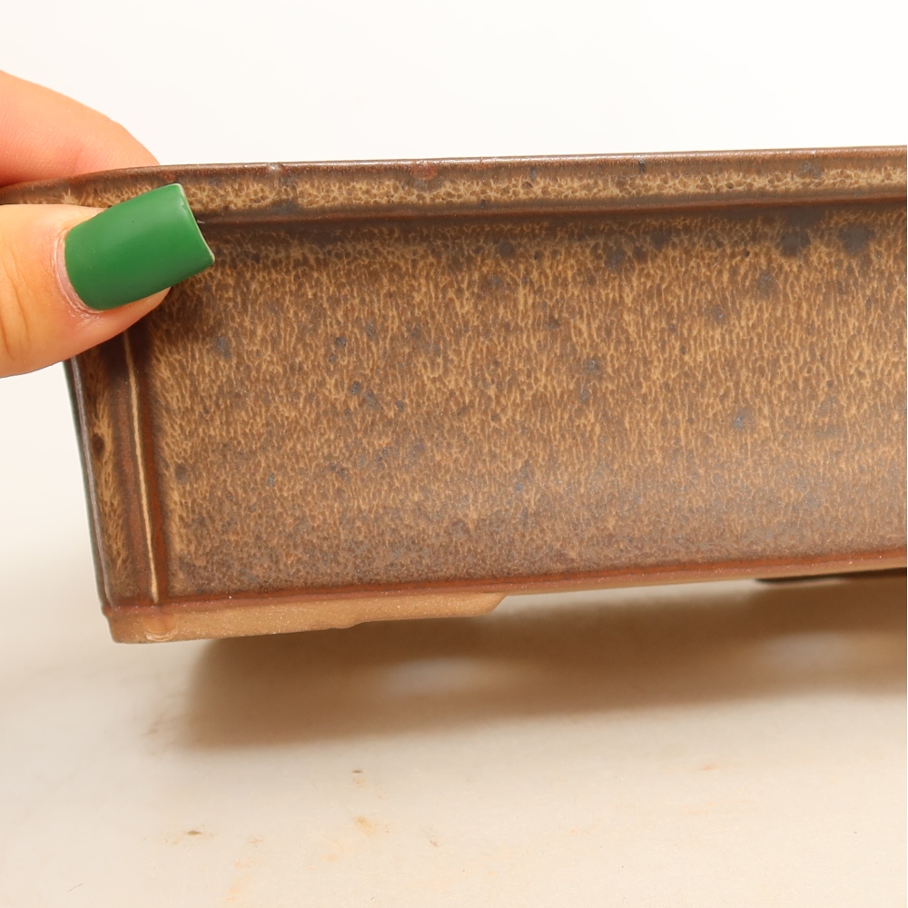 Bol en céramique  20 x 15,5 x 5,5 cm, couleur marron