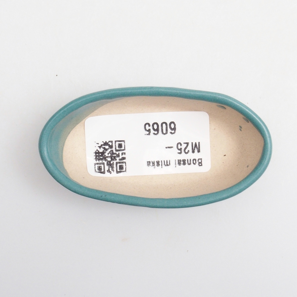 Bol à bonsaï en céramique 6,5 x 5,5 x 4 cm, couleur bleu