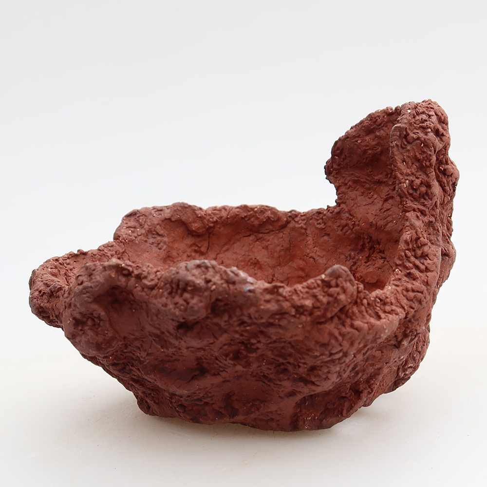 Coquille en céramique 10 x 8 x 7 cm, couleur marron