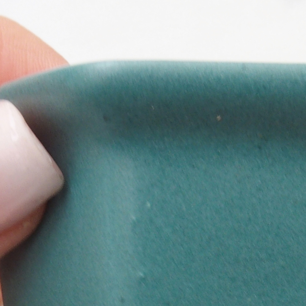 Bol à bonsaï en céramique 6,5 x 5,5 x 4 cm, couleur bleu