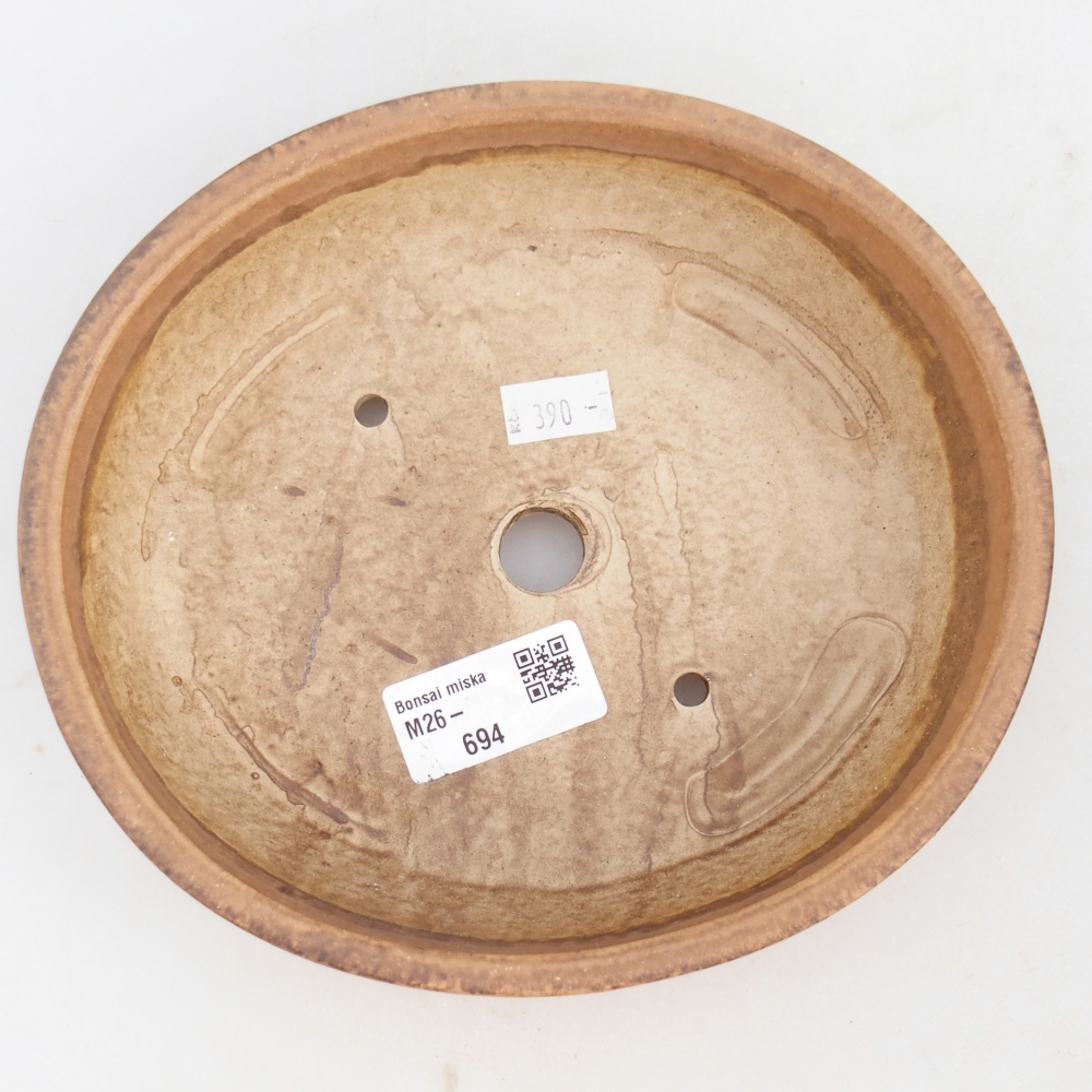 Bol à bonsaï en céramique 18,5 x 16,5 x 4,5 cm, rose