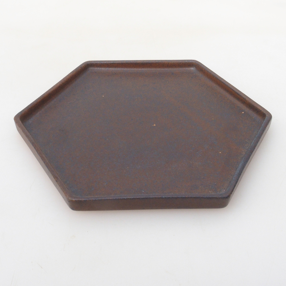 Bol en céramique H53 -18,5 x 17 x 1 cm - brun