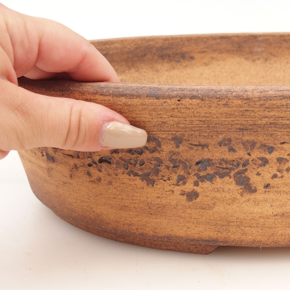 Bol à bonsaï 32,5 x 25 x 8 cm , couleur marron