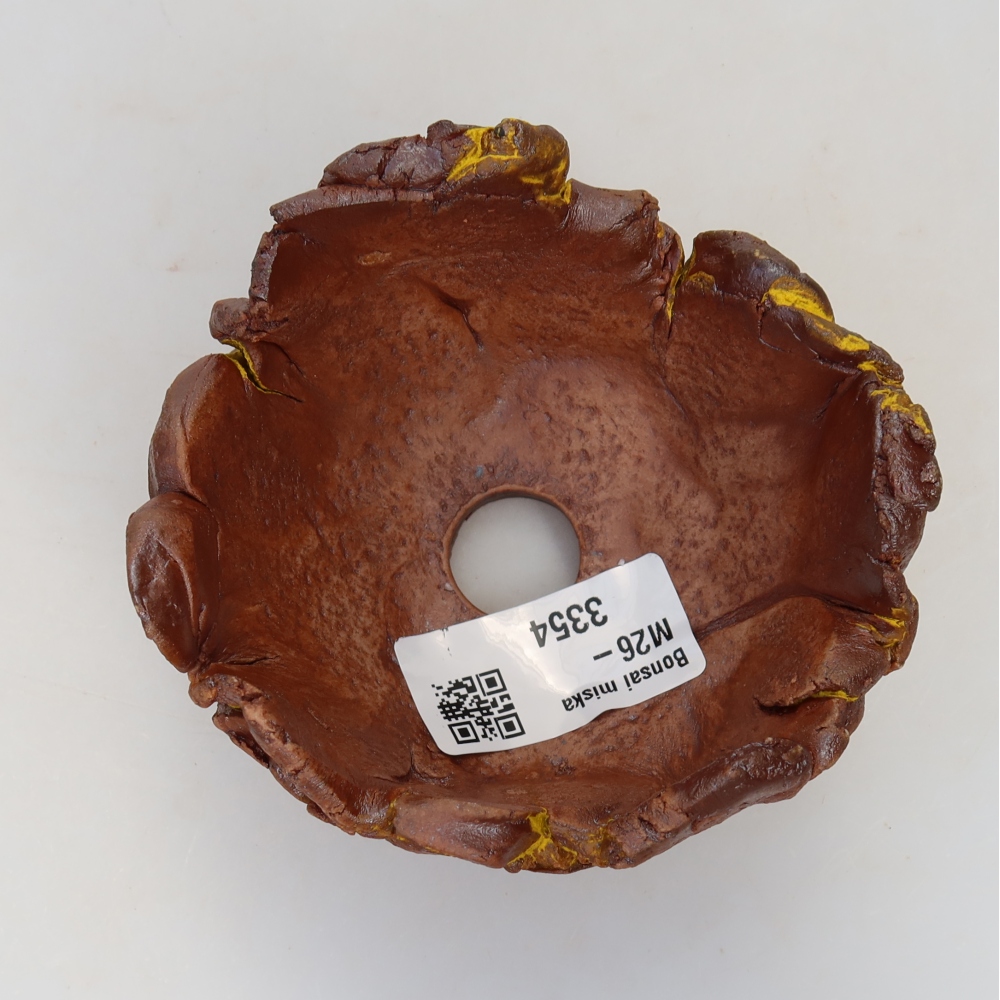 Coquille en céramique 9,5 x 9 x 6 cm , couleur jaune