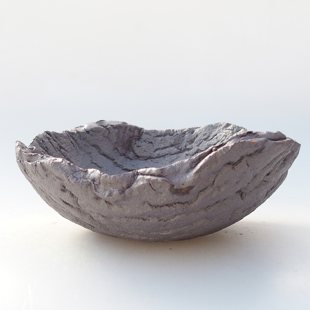 Coquille en céramique 15,5 x 14 x 6,5 cm , couleur métallique