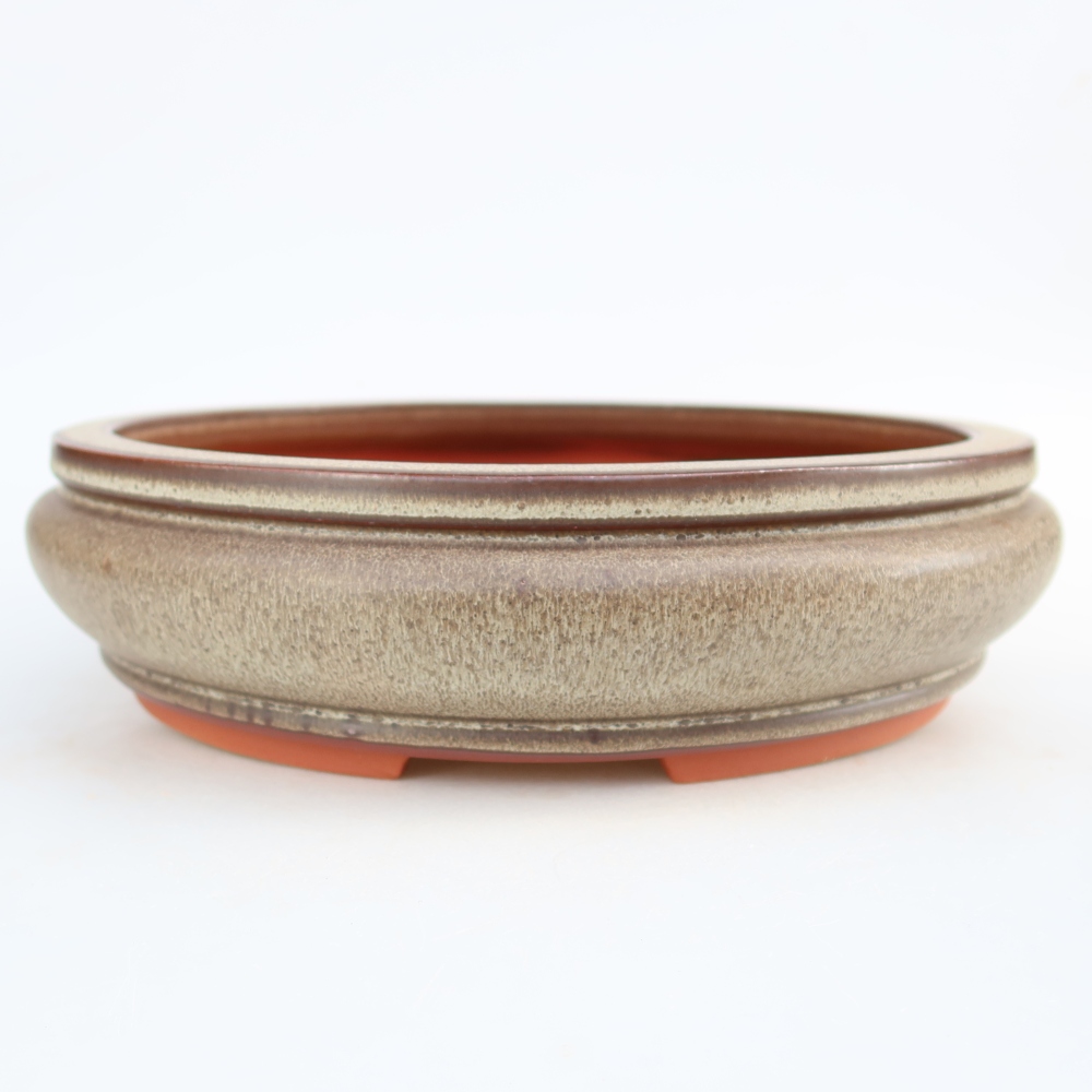 Bol en céramique  27 x 27 x 7,5 cm, couleur marron