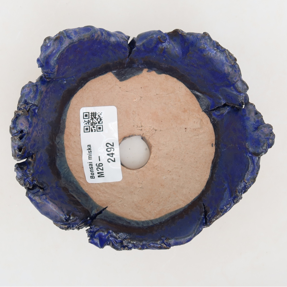 Coquille en céramique  11,5 x 10,5 x 5,5 cm, couleur bleue