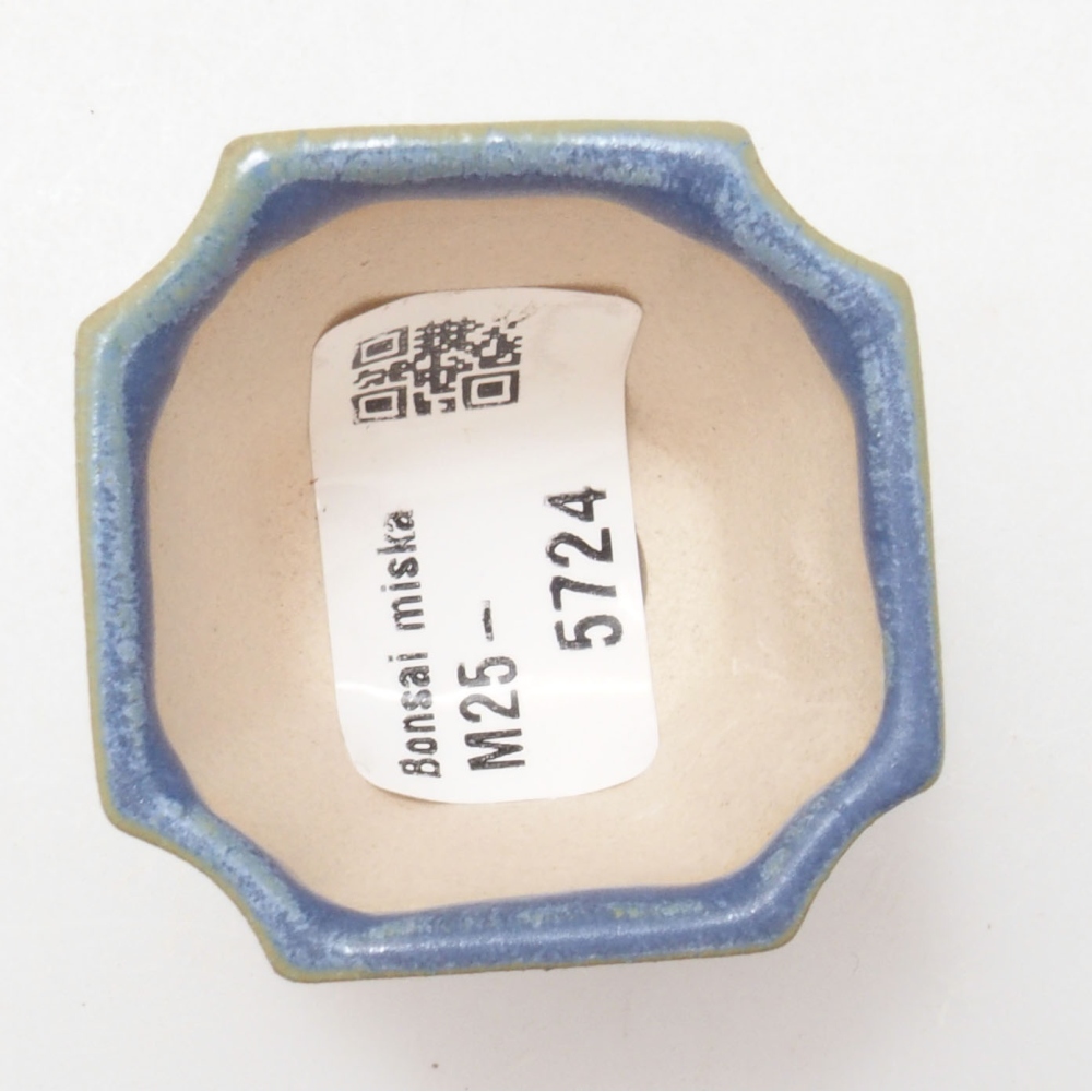 Mini bol bonsaï 4 x 4 x 4 cm, couleur bleu
