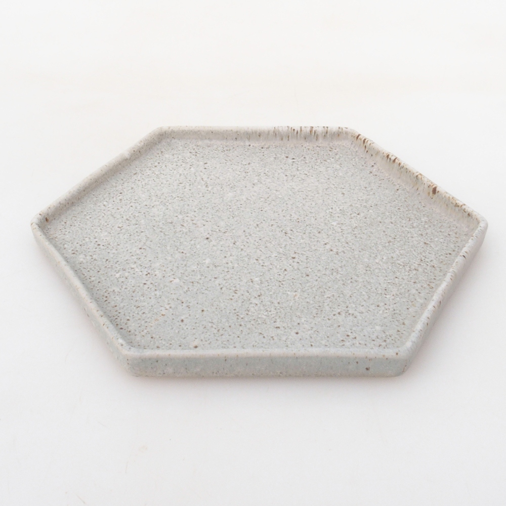 Soucoupe en céramique H53 - 18,5 x 17 x 1 cm - beige