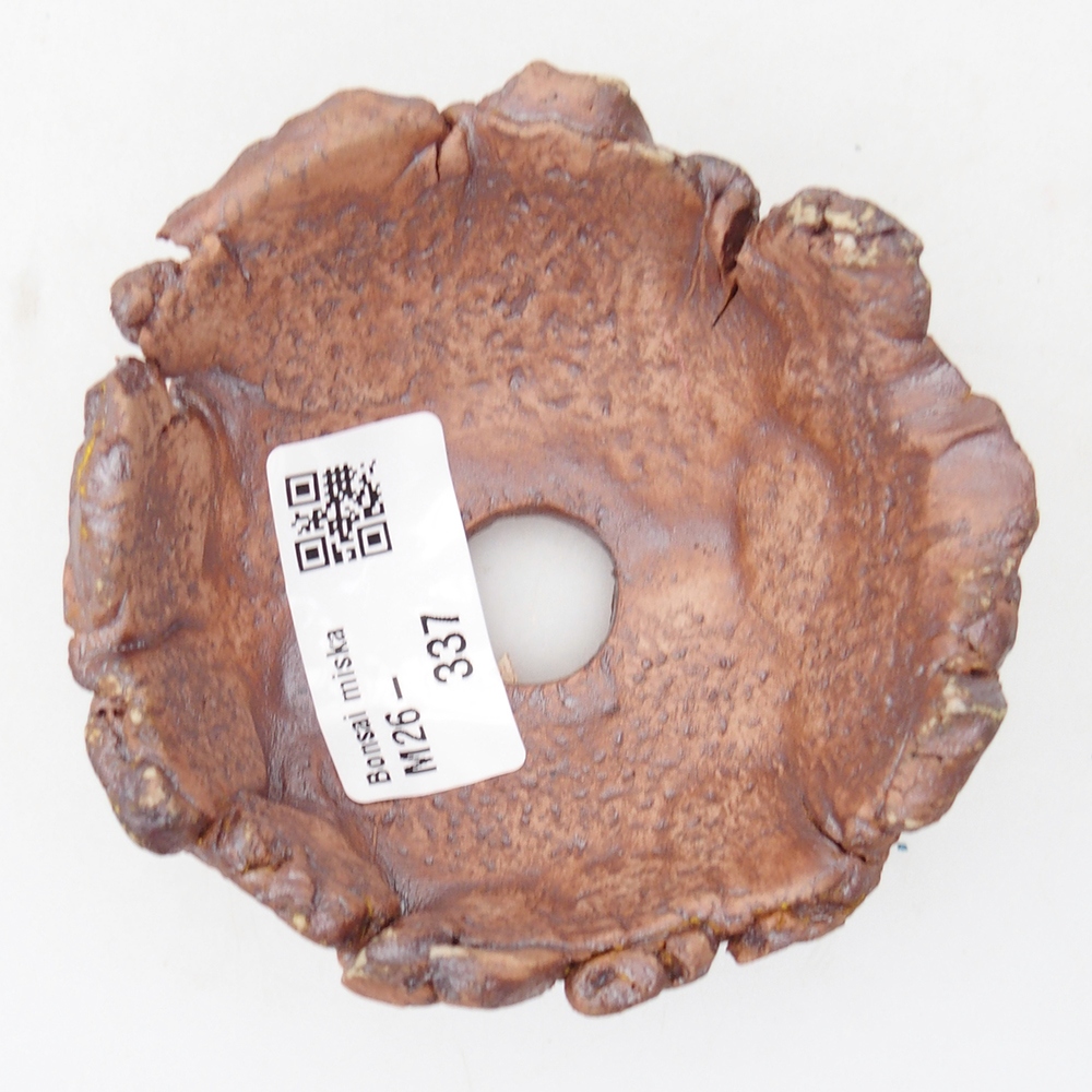 Coquille en céramique 9 x 9 x 4,5 cm , couleur marron