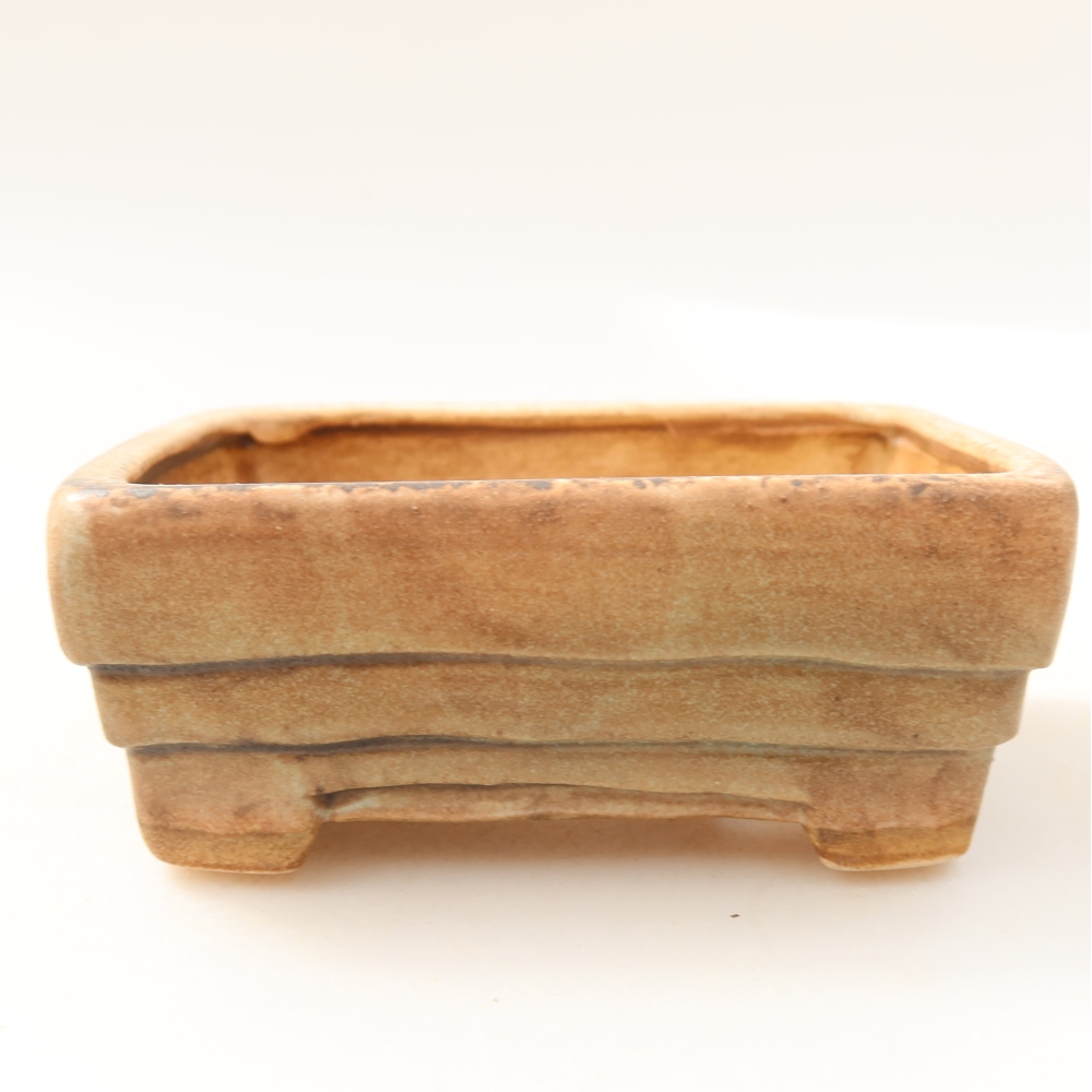 Bol à bonsaï en céramique 9,5 x 7,5 x 3,5 cm, vert