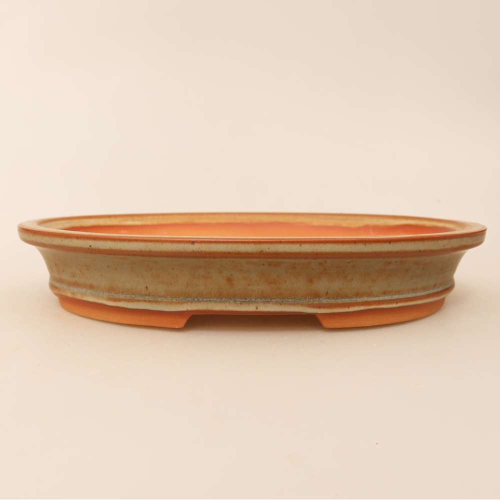 Bol en céramique  21 x 14,5 x 3,5 cm, couleur beige