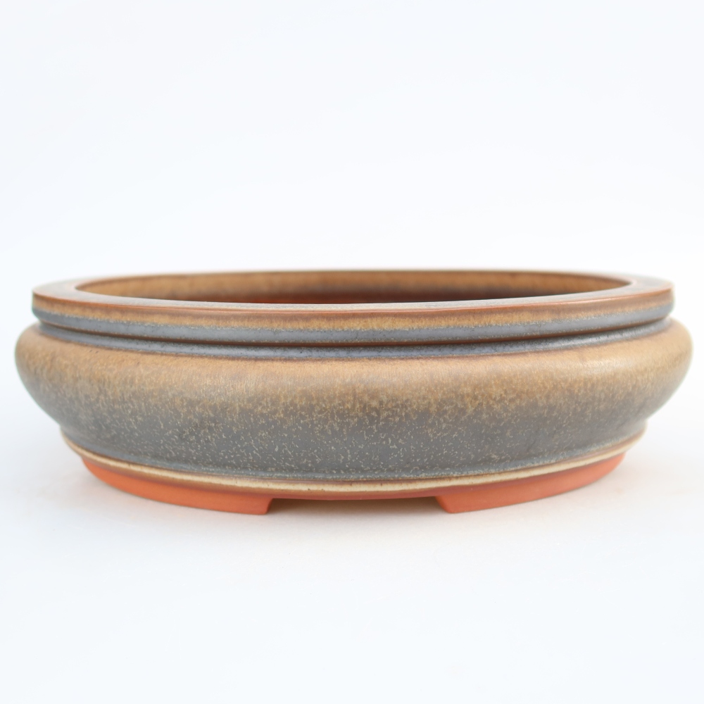 Bol en céramique  27 x 27 x 7,5 cm, couleur marron
