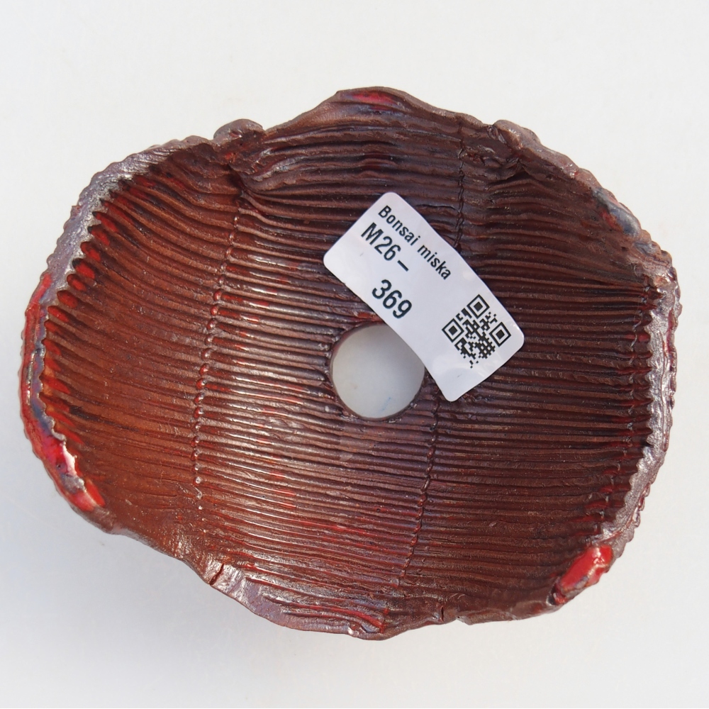 Coquille en céramique 10 x 10 x 6 cm , couleur marron