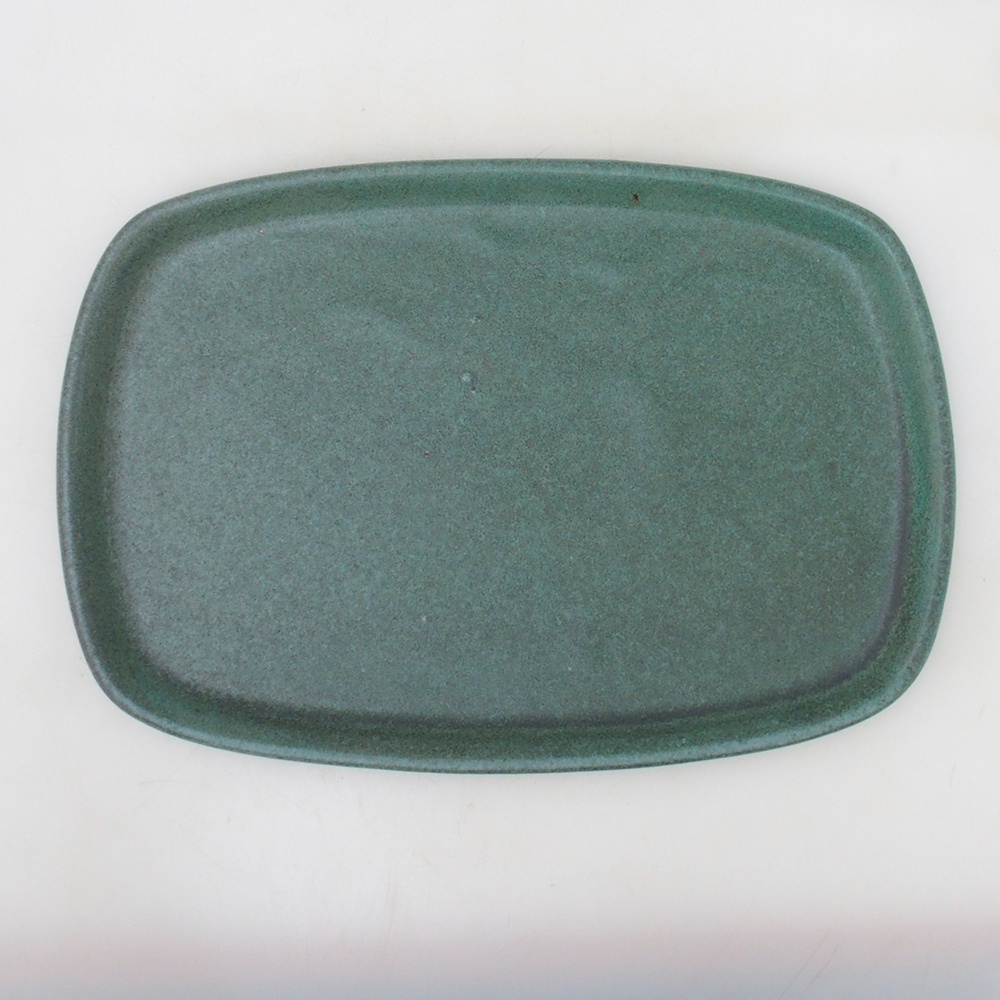 Soucoupe en céramique H09 - 28,5 x 19,5 x 1,5 cm - vert