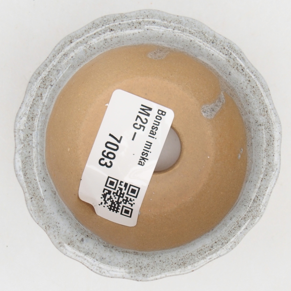 Bol bonsaï en céramique 7 x 8,5 x 3,5 cm, gris
