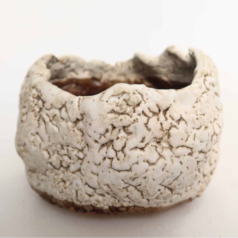 Coquille en céramique  7 x 7 x 6 cm, couleur blanche
