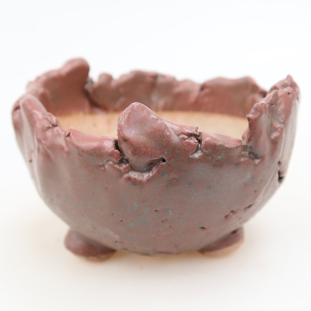 Coquille en céramique  10,5 x 10,5 x 6 cm, couleur rose