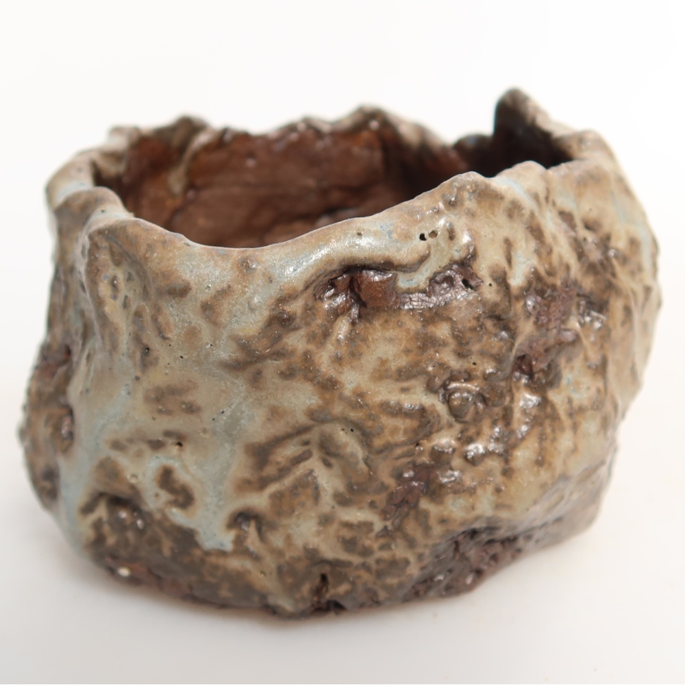 Coquille en céramique 7,5 x 7 x 5 cm , couleur verte