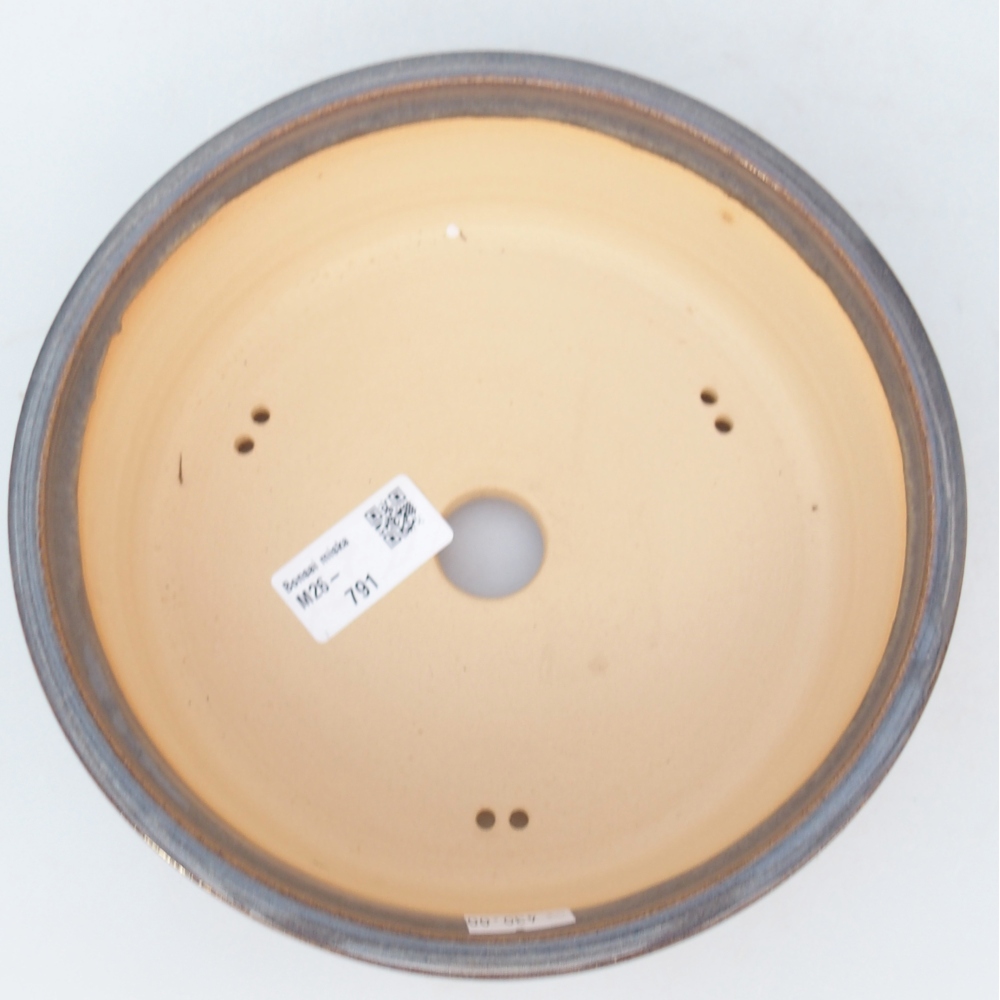 Bol bonsaï en céramique 19 x 19 x 6,5 cm, gris