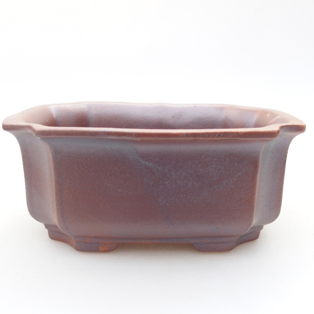 Bol à bonsaï en céramique 12 x 9 x 5 cm, couleur métal