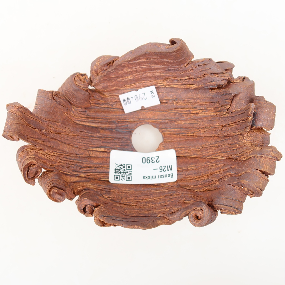 Coquille en céramique  13,5 x 10,5 x 7 cm , couleur marron