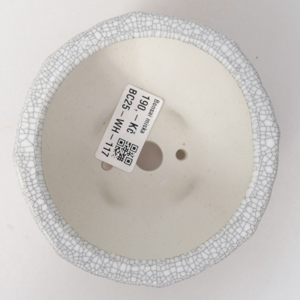 Bol à bonsaï en céramique 11 x 11 x 5,5 cm, couleur raku