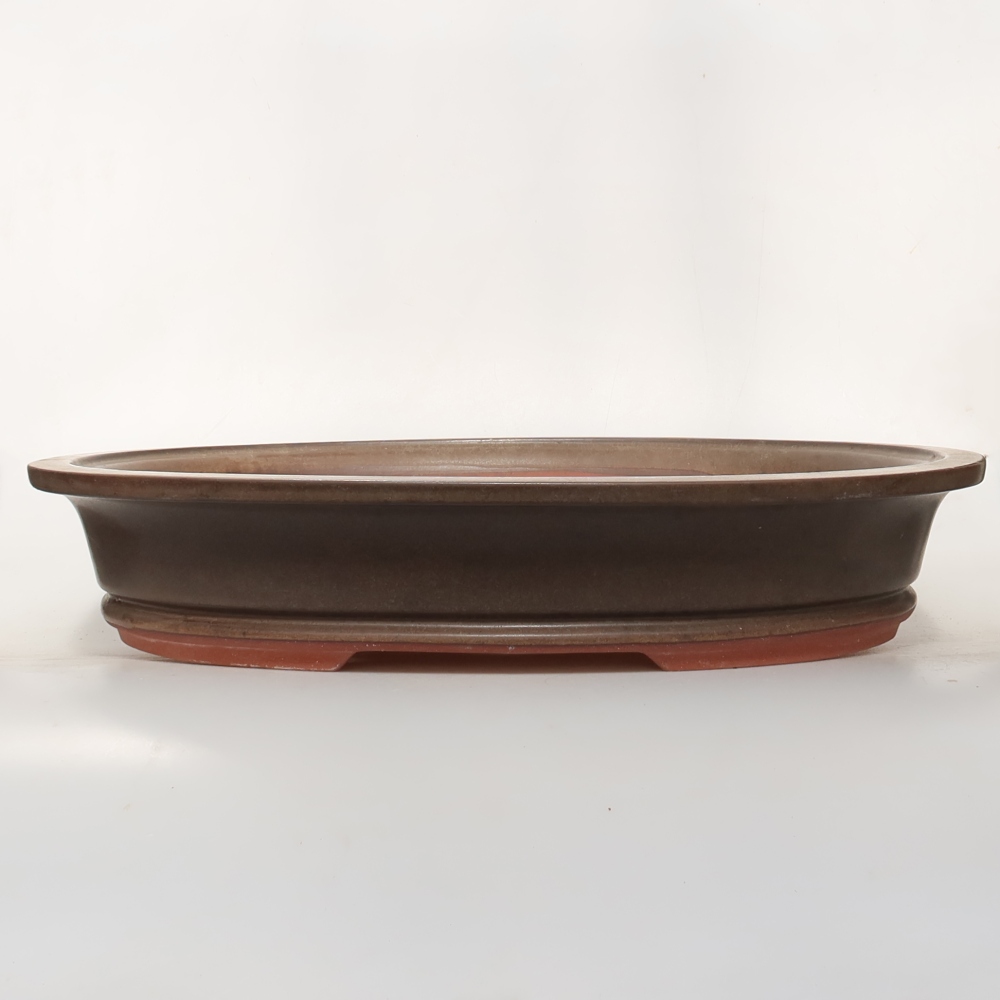 Bol en céramique  46 x 36 x 8,5 cm, couleur marron