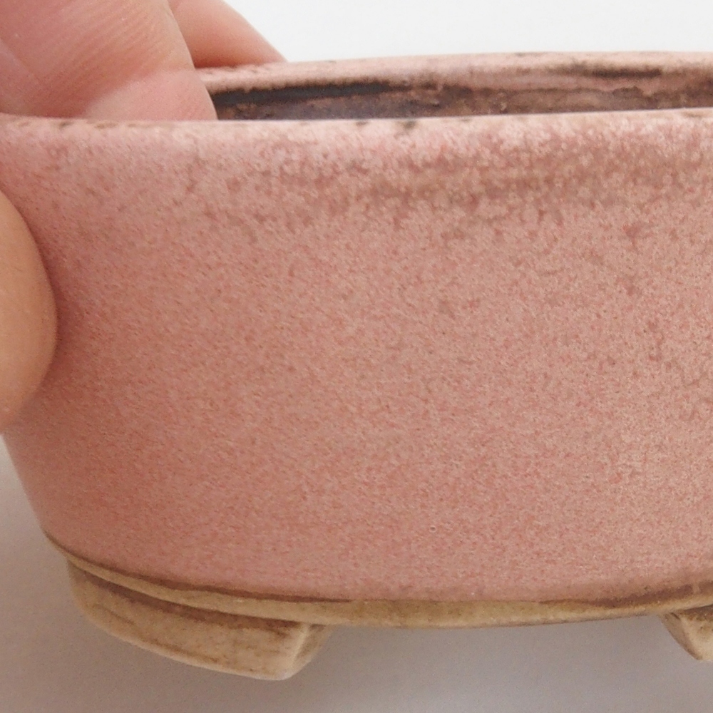 Bol à bonsaï en céramique 10 x 8,5 x 4 cm, brun