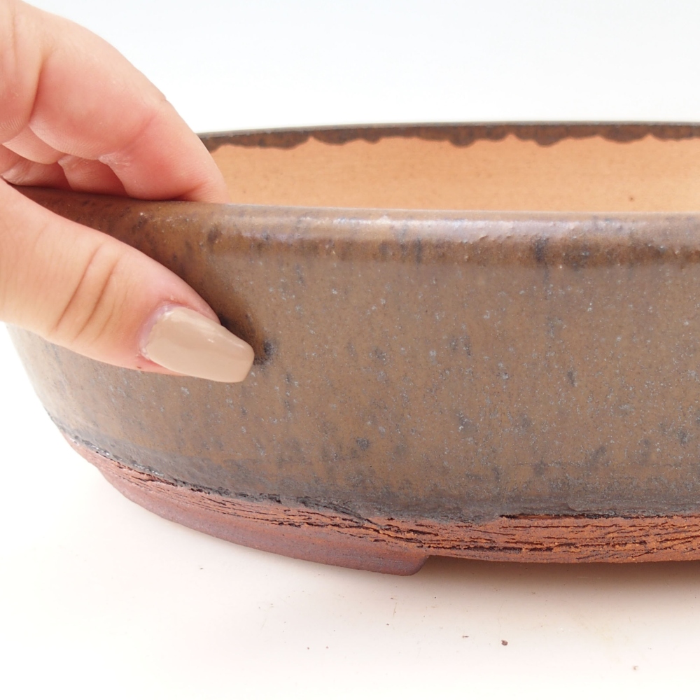 Bol pour bonsaï 32 x 25 x 8 cm , couleur marron