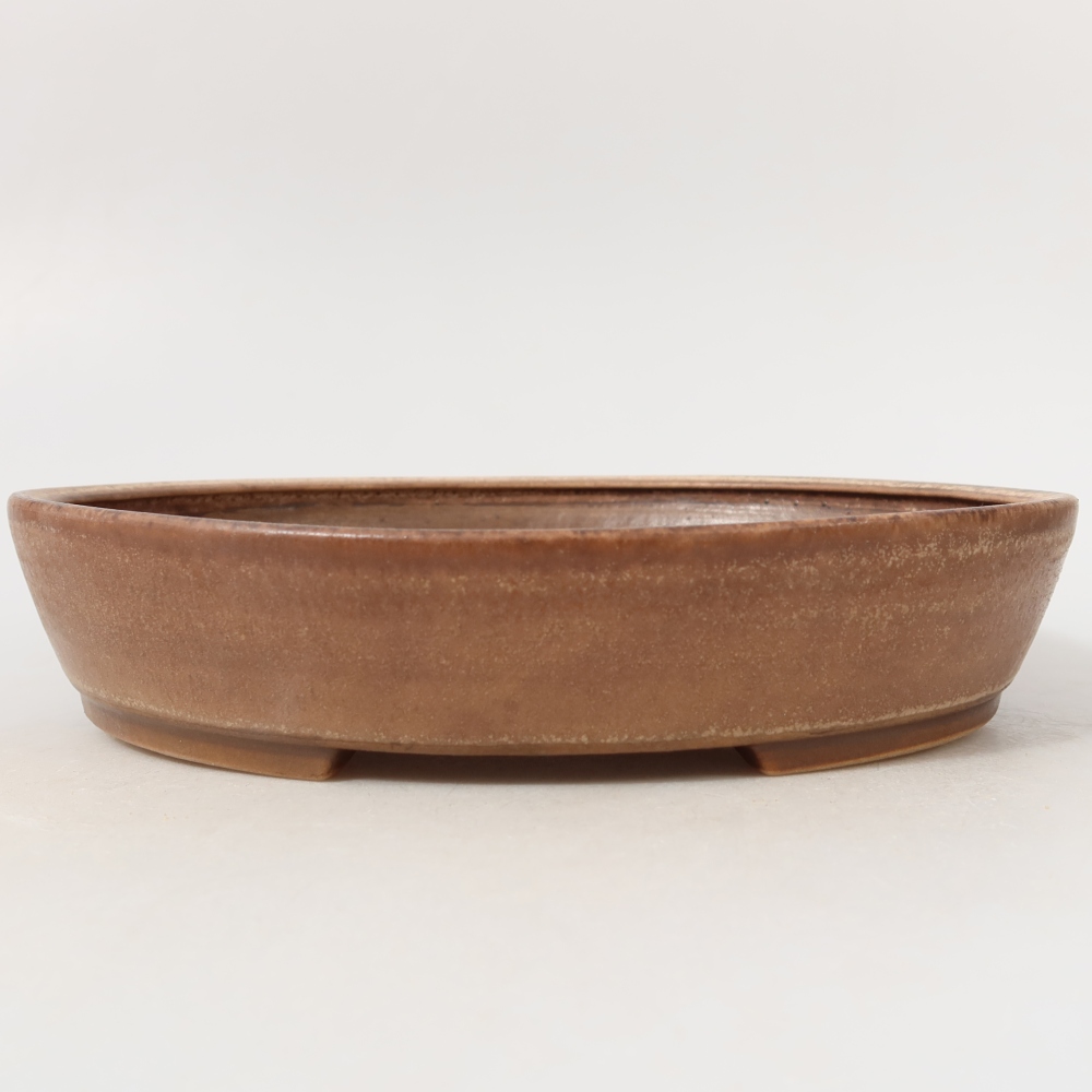 Bol à bonsaï en céramique 22,5 x 20 x 4,5 cm, rose