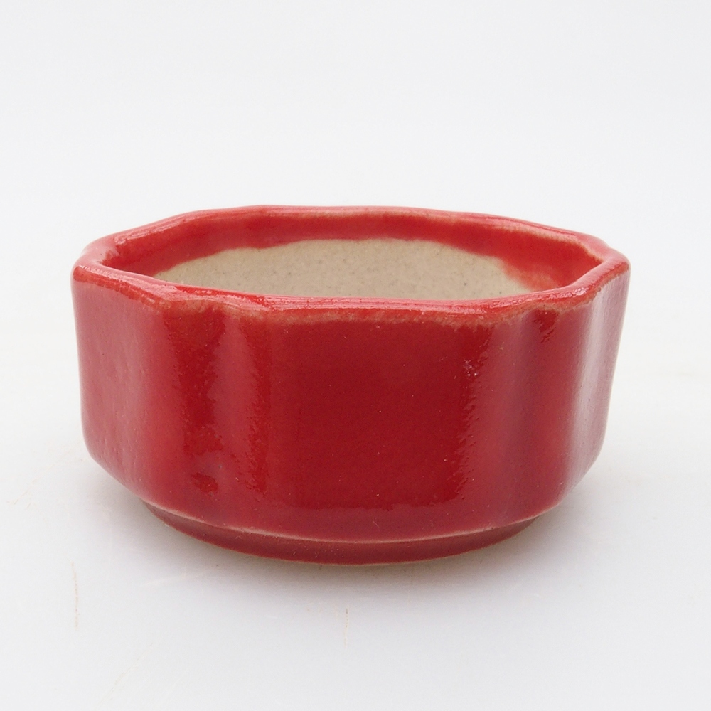 Mini bol bonsaï 4,5 x 4,5 x 2 cm, couleur rouge