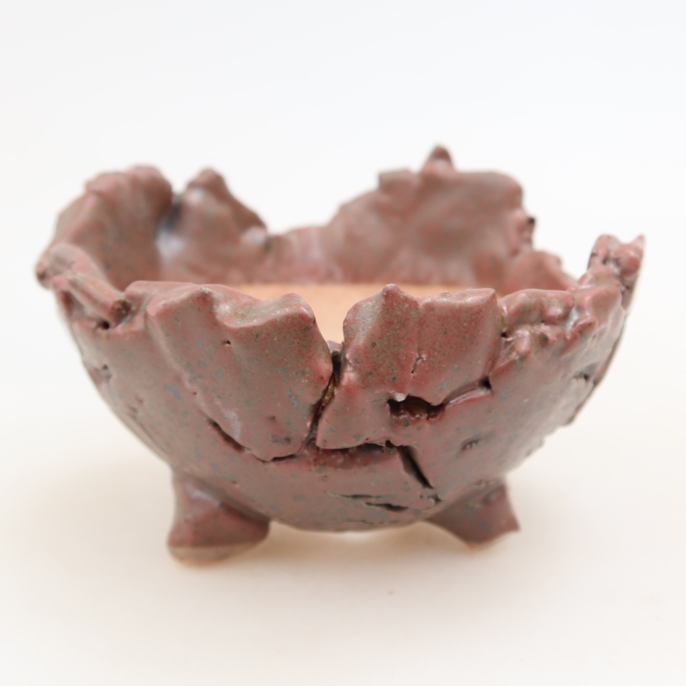 Coquille en céramique  10,5 x 10,5 x 7 cm, couleur rose