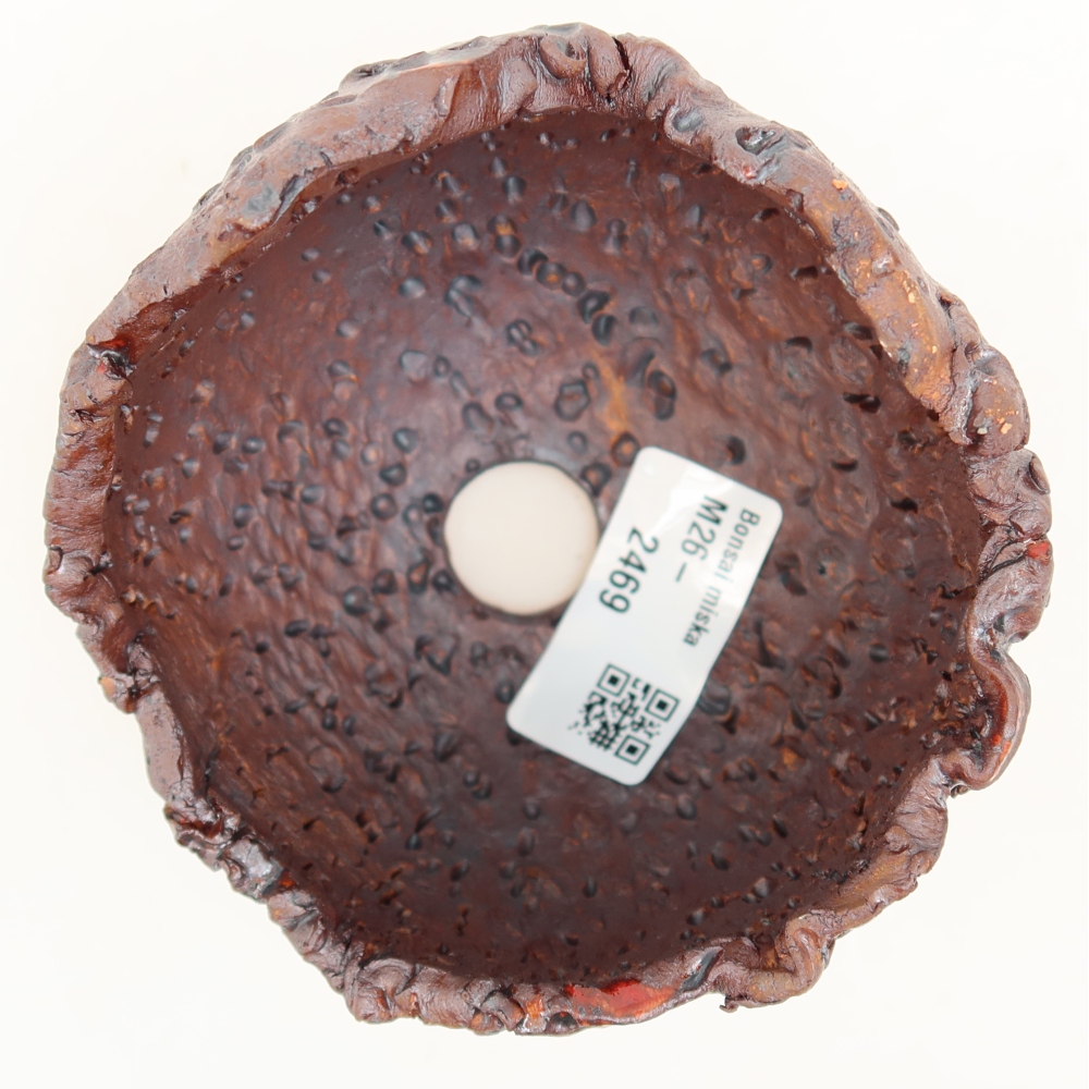 Coquille en céramique  9,5 x 8,5 x 8 cm, couleur métallique