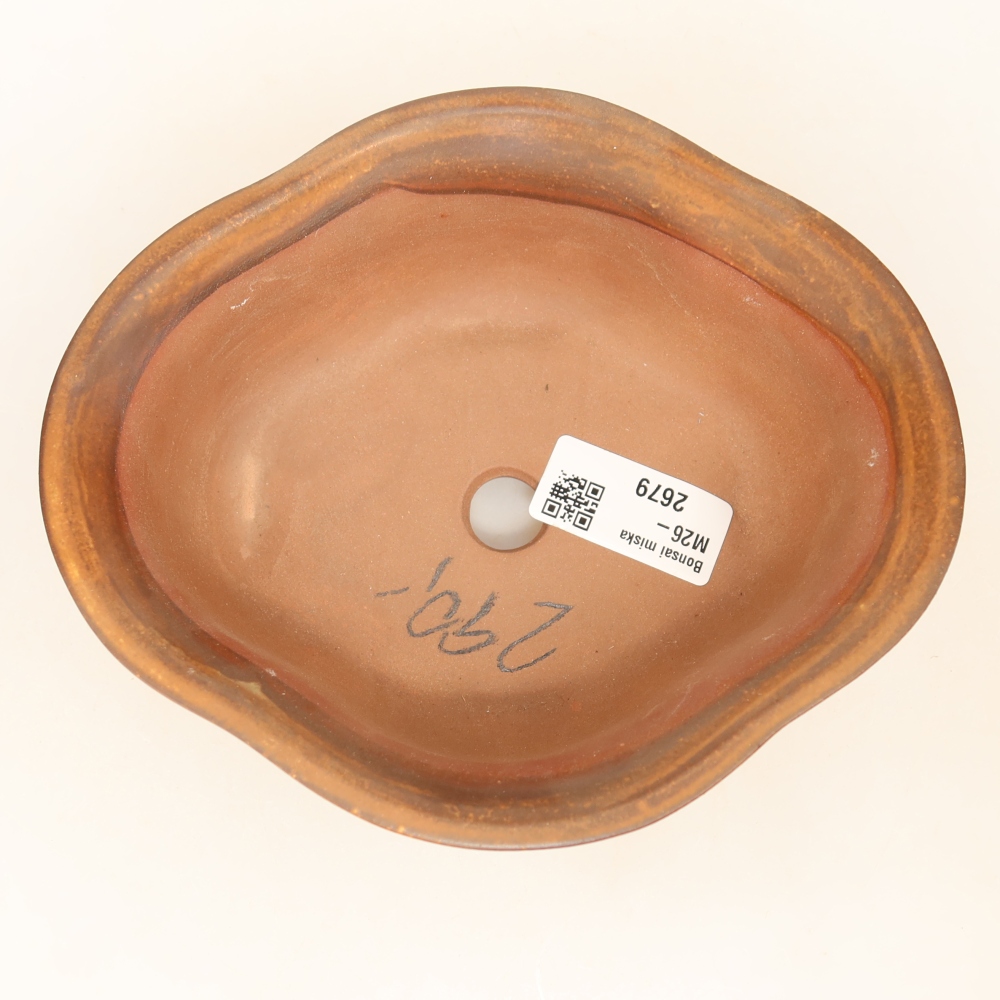 Bol en céramique  16,5 x 14,5 x 6 cm, couleur marron