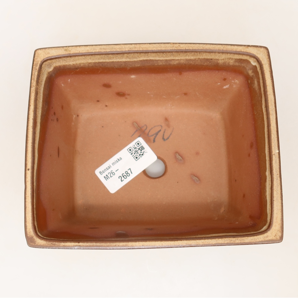 Bol en céramique  14,5 x 12,5 x 7 cm , couleur beige