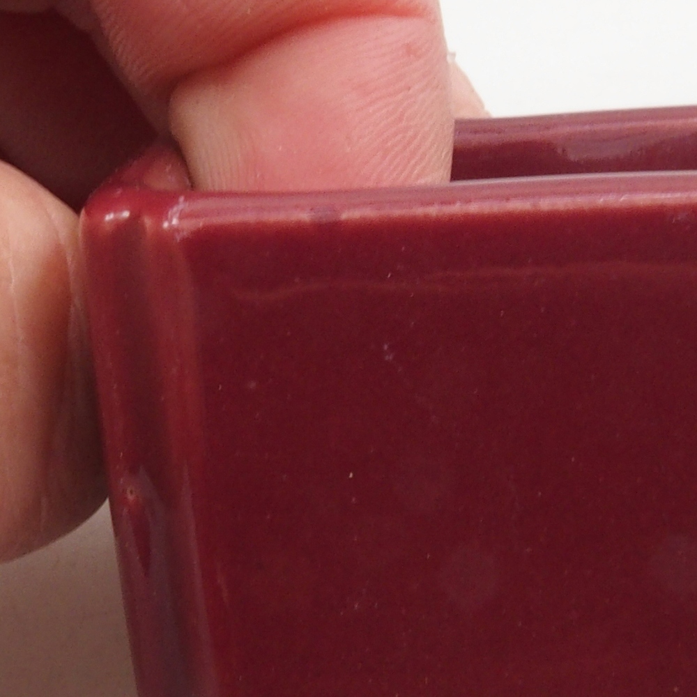 Mini bol bonsaï 4,5 x 4,5 x 3 cm, bordeaux