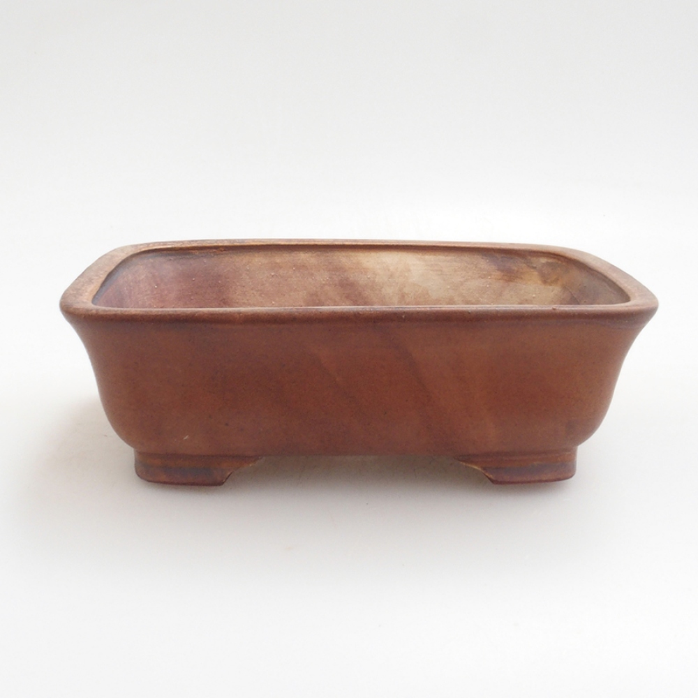 Bol à bonsaï en céramique 10 x 8,5 x 4 cm, brun