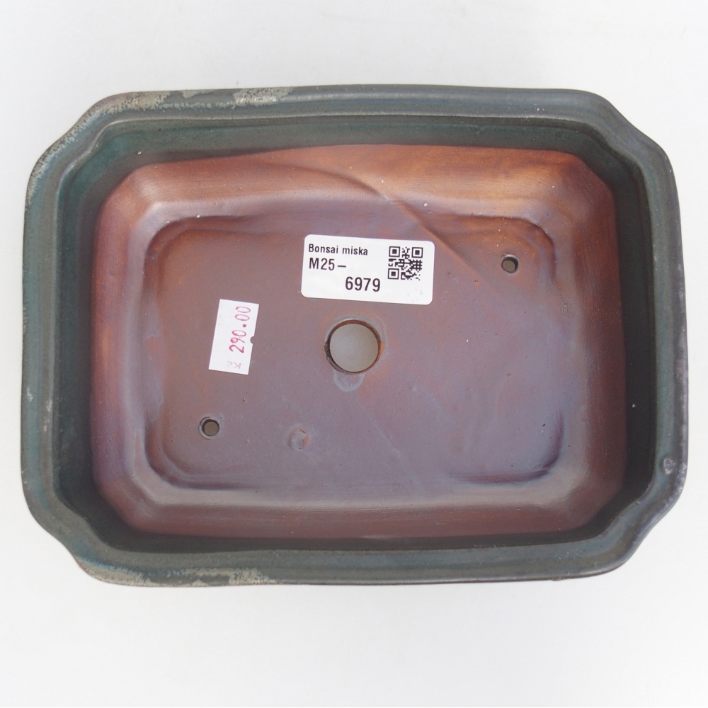Bol à bonsaï en céramique 18 x 13,5 x 5 cm, gris