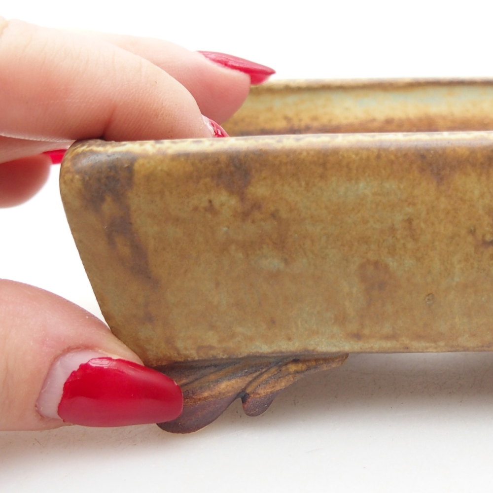 Bol à bonsaï en céramique 10 x 8 x 4 cm, vert