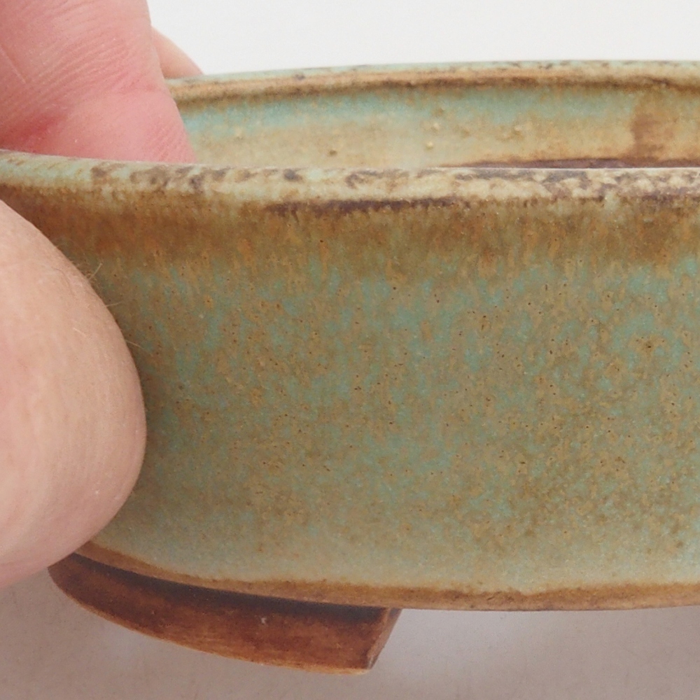 Bol à bonsaï en céramique 10 x 8,5 x 4 cm, brun