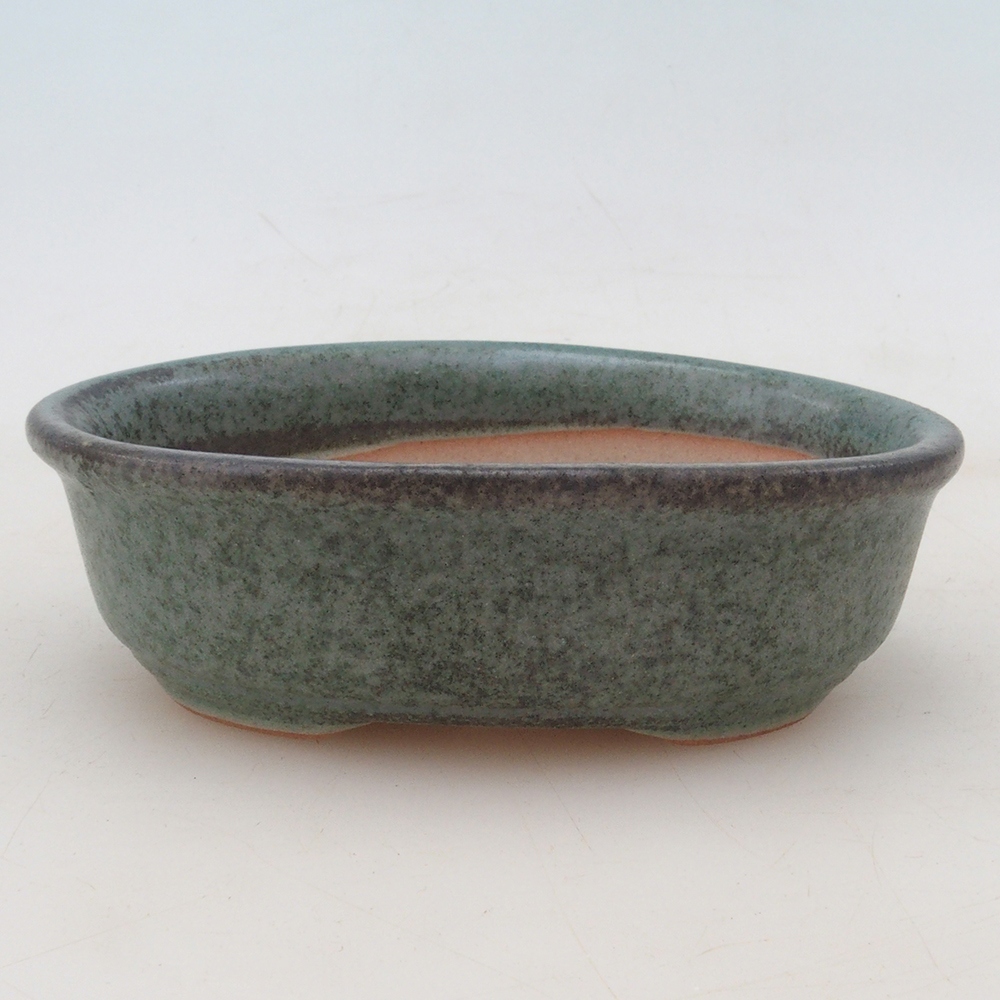 Bol pour bonsaï H04 - 10,5 x 7,5 x 3 cm - vert