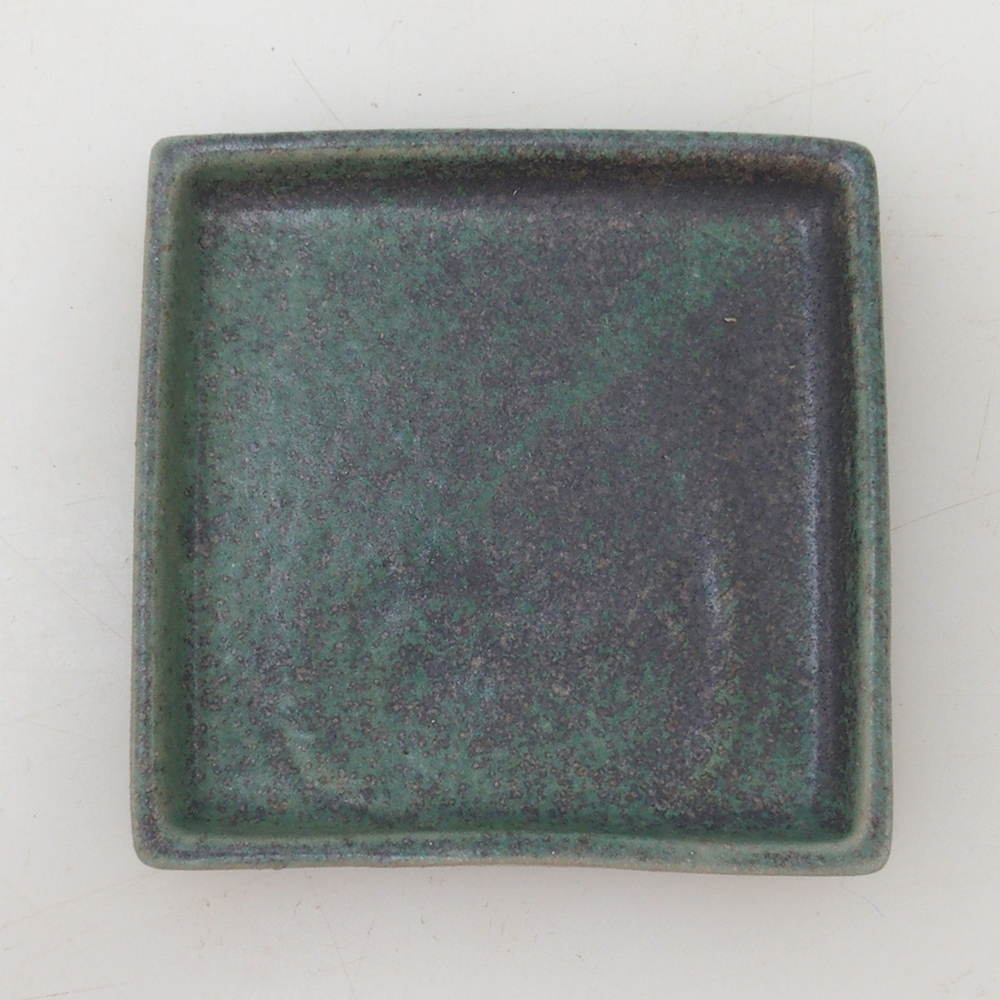 Soucoupe Bonsaï carrée S - 8 x 8 x 1 cm - vert