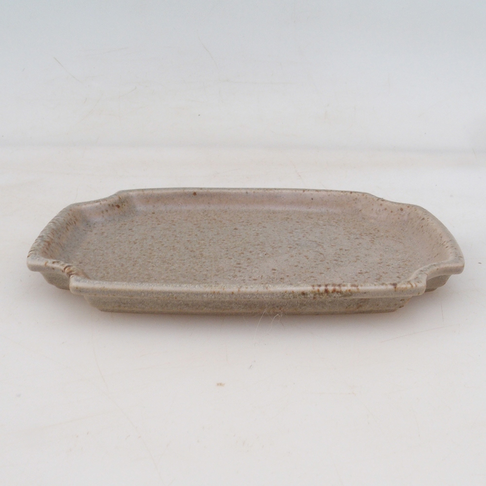 Soucoupe en céramique H01 - 11,5 x 8 x 0,5 cm - beige